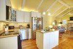 Adorable kitchen with stainless steel appliances